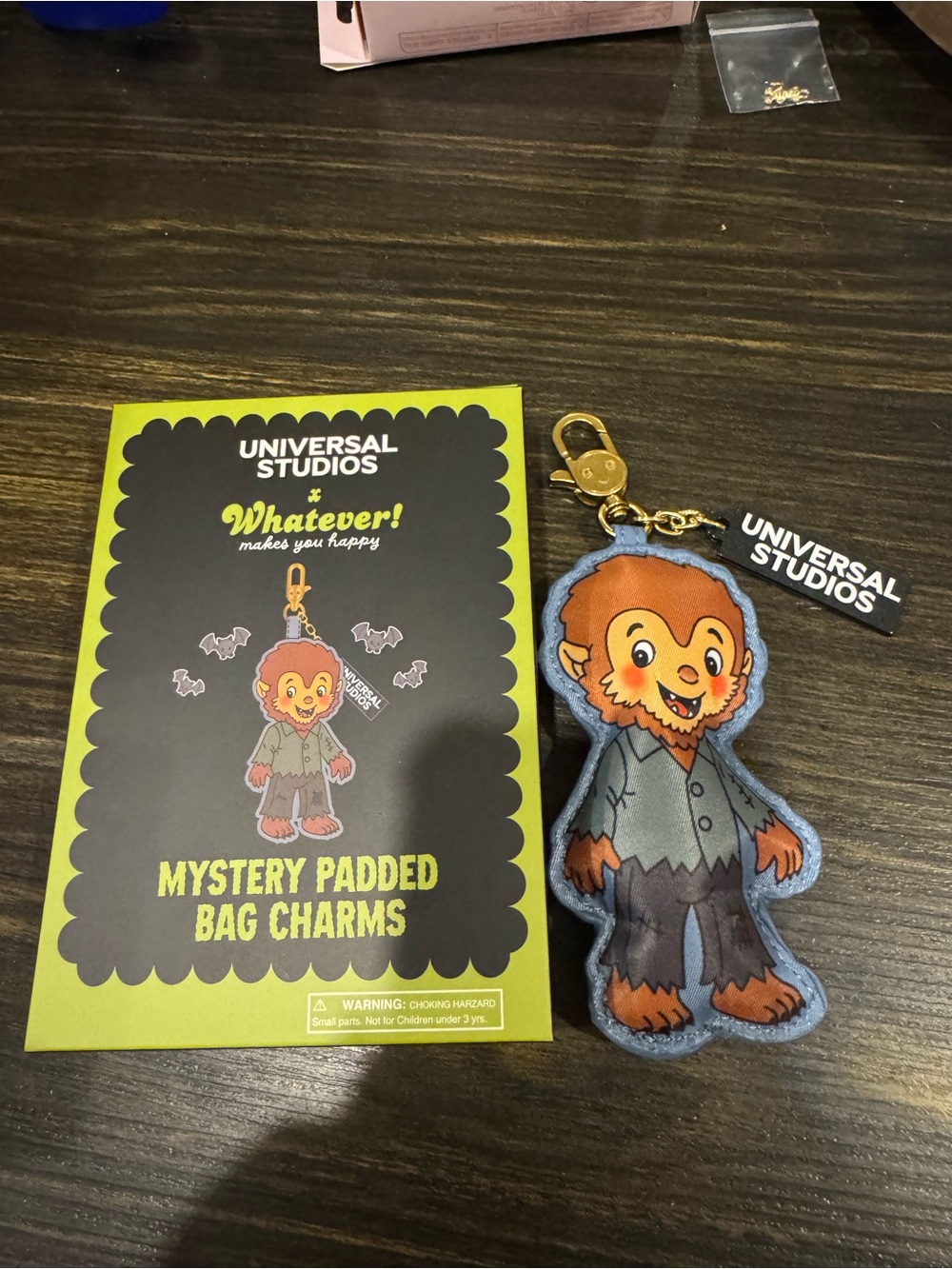 Universal  Werewolf Mystery Padded Bag Charm